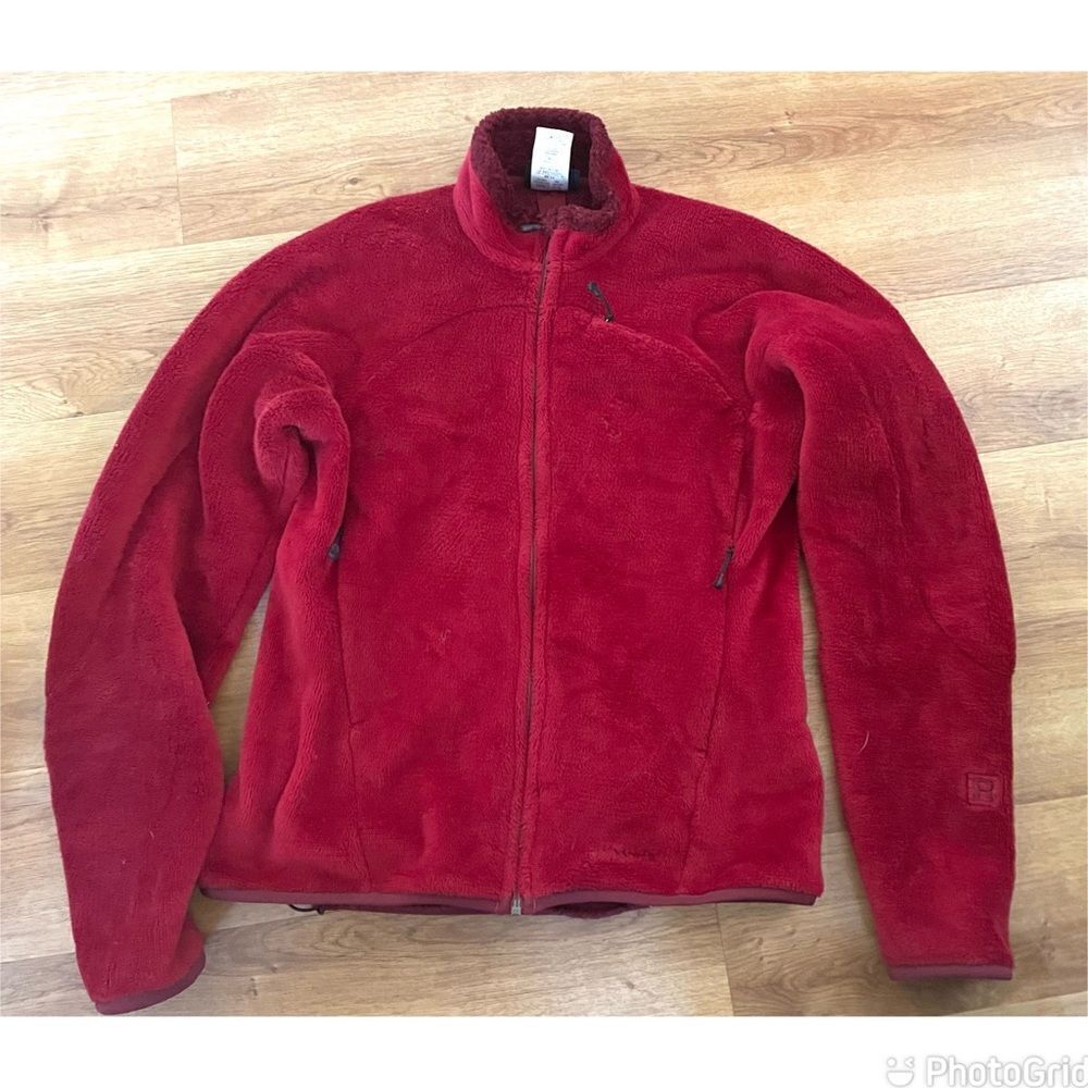 Vintage Patagonia R4 Red Fleece Women’s Jacket Full Front Zipper Size M 3 Pkts